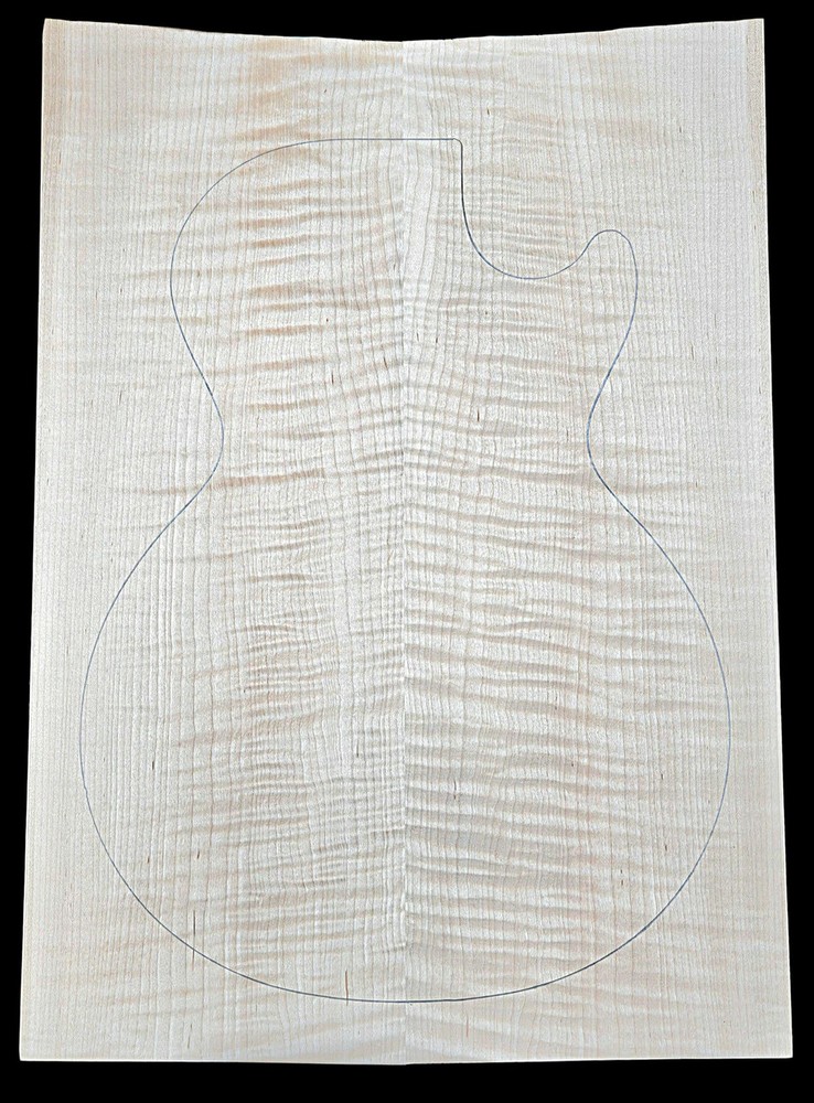 Figured 4a curly maple droptop glued guitar top
