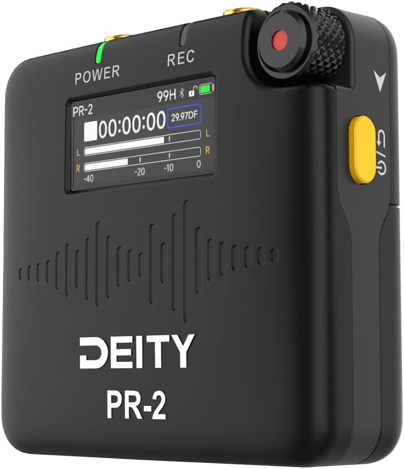 Deity PR-2 Stereo Pocket Audio Recorder Microphone 32-Bit Float Video Recording