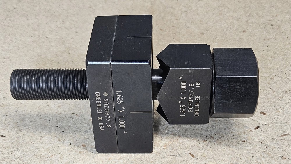 Greenlee No. rectangular punch 1" x 1.625" - U.S.A. made - rectangle