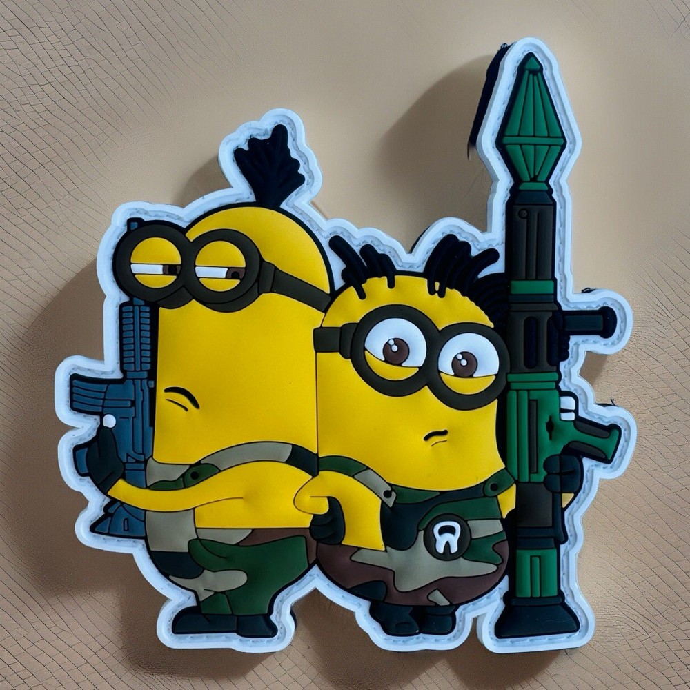 Minions Rubber PVC Hook/Loop Morale Patch