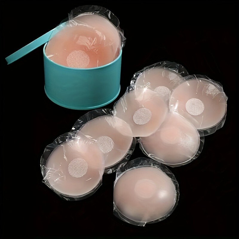 6pcs Reusable Invisble Nipple Covers – Strapless, Self-Adhesive, Discreet, Comfy