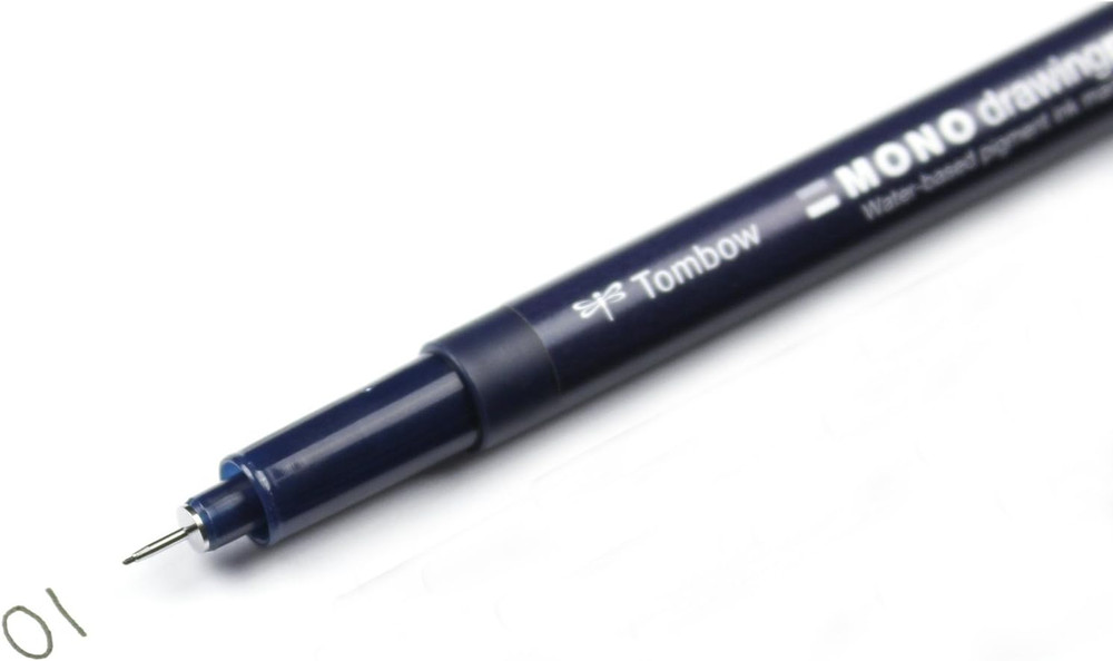 Mono Drawing Pen, 01 Tip Size, 12-Pack