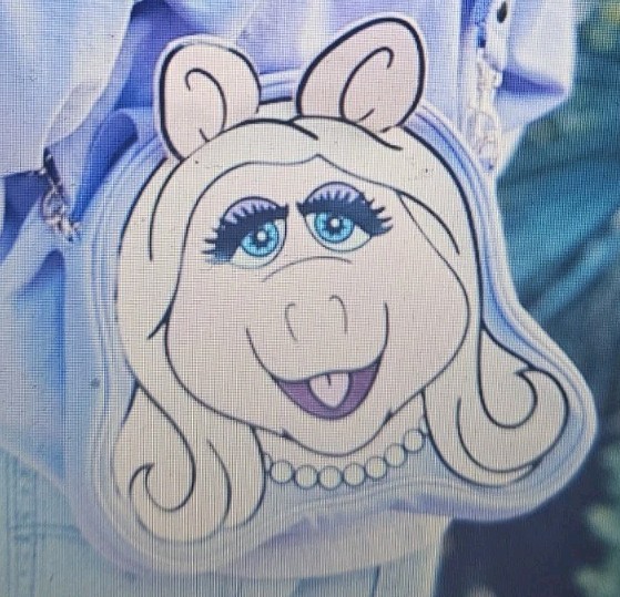 WDI MOG exclusive Miss Piggy Big FACE tote bag New