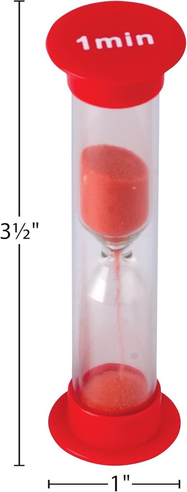 Compact Assorted Sand Timer Set: 1, 2, 3 & 5 Minute Timers for Fun Challenges