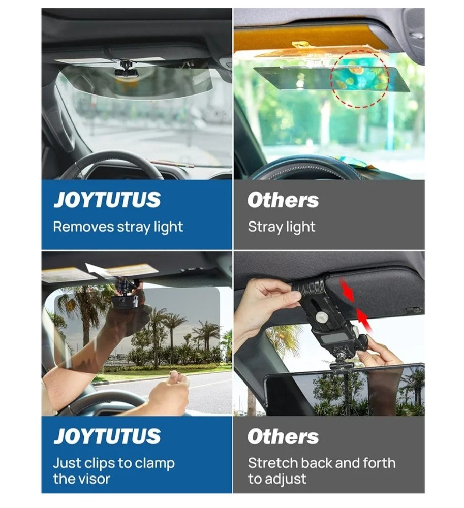 2 Pack - Joytutus POLARIZED SUN VISOR Large