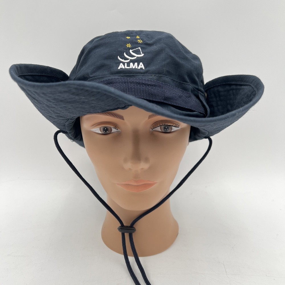 Atacama Large Millimeter Array (ALMA) Hat Blue Rip Stop Boonie Hat, Chinstrap