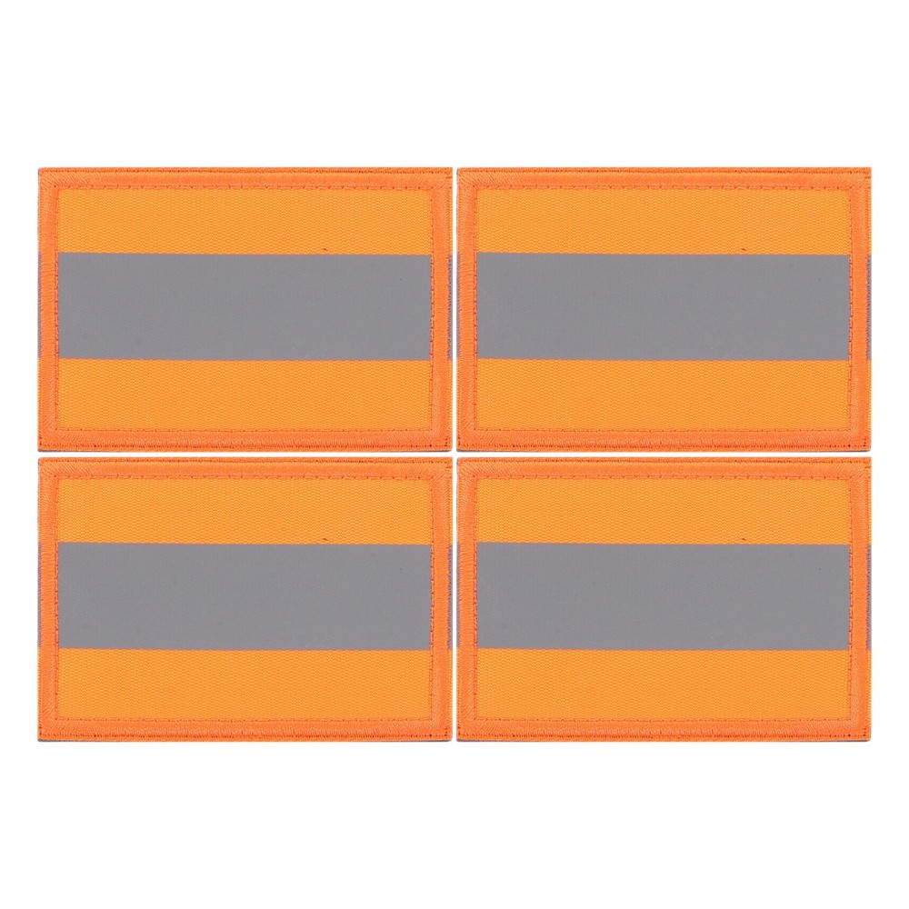 4 Pcs Rain Jackets Security Patch Reflective Night Camping Hiking