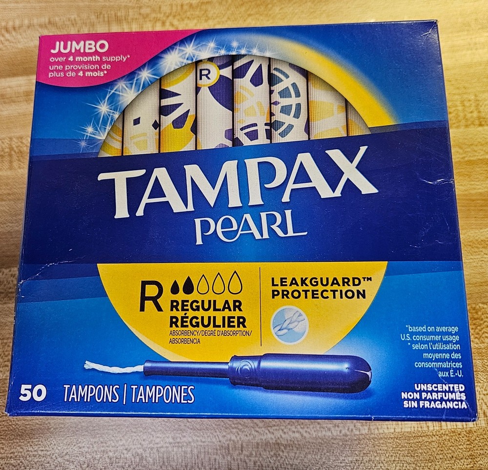 tampax pearl regular unscented