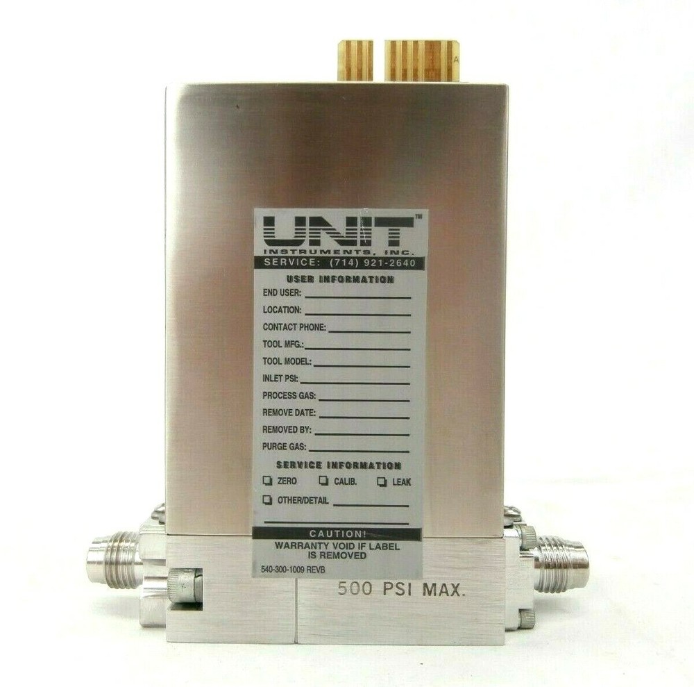 UNIT Instruments UFC-1660 Mass Flow Controller MFC 1 SLM CL2 Working Spare