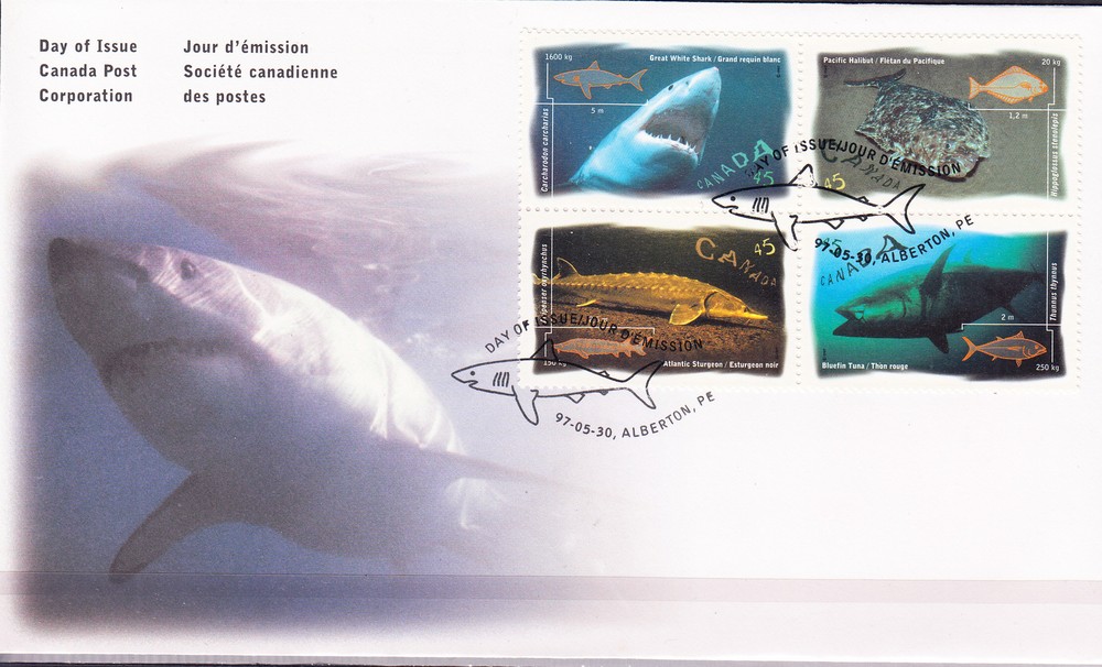 W CANADA 1641-1644a FDC FISH