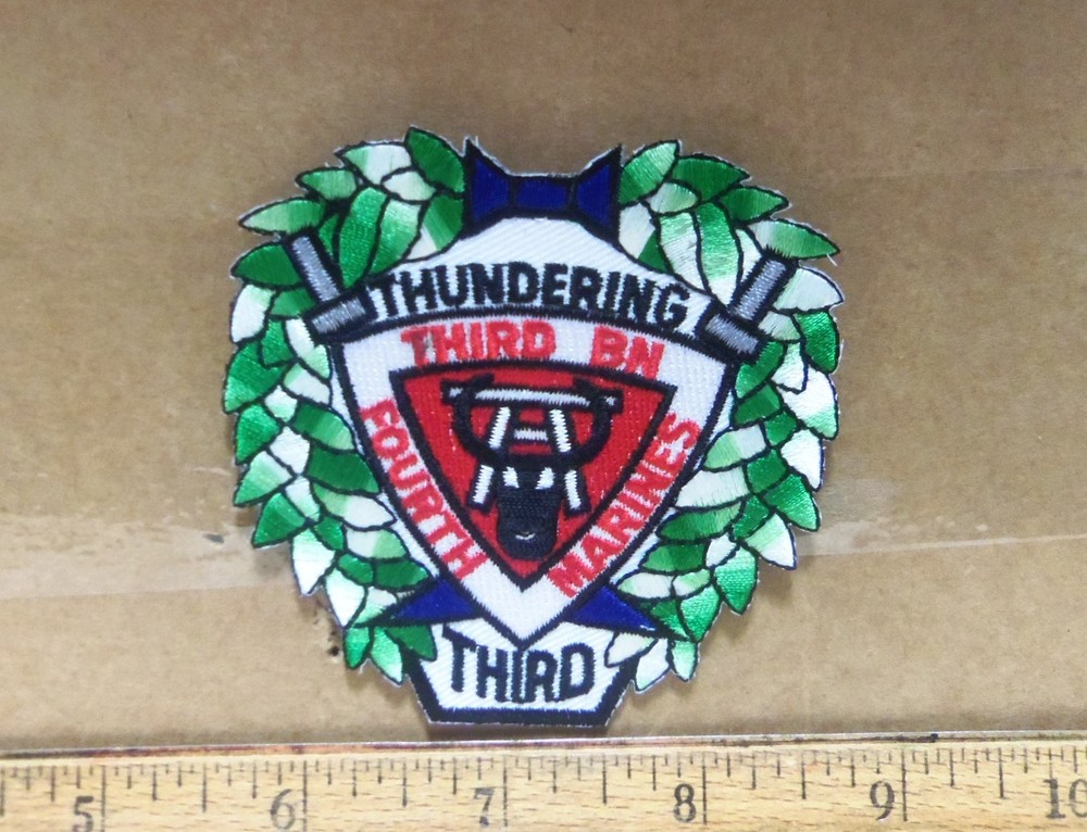 US Marine Corps - Thundering 3rd Battalion - 4th Marines Embroidered Patch