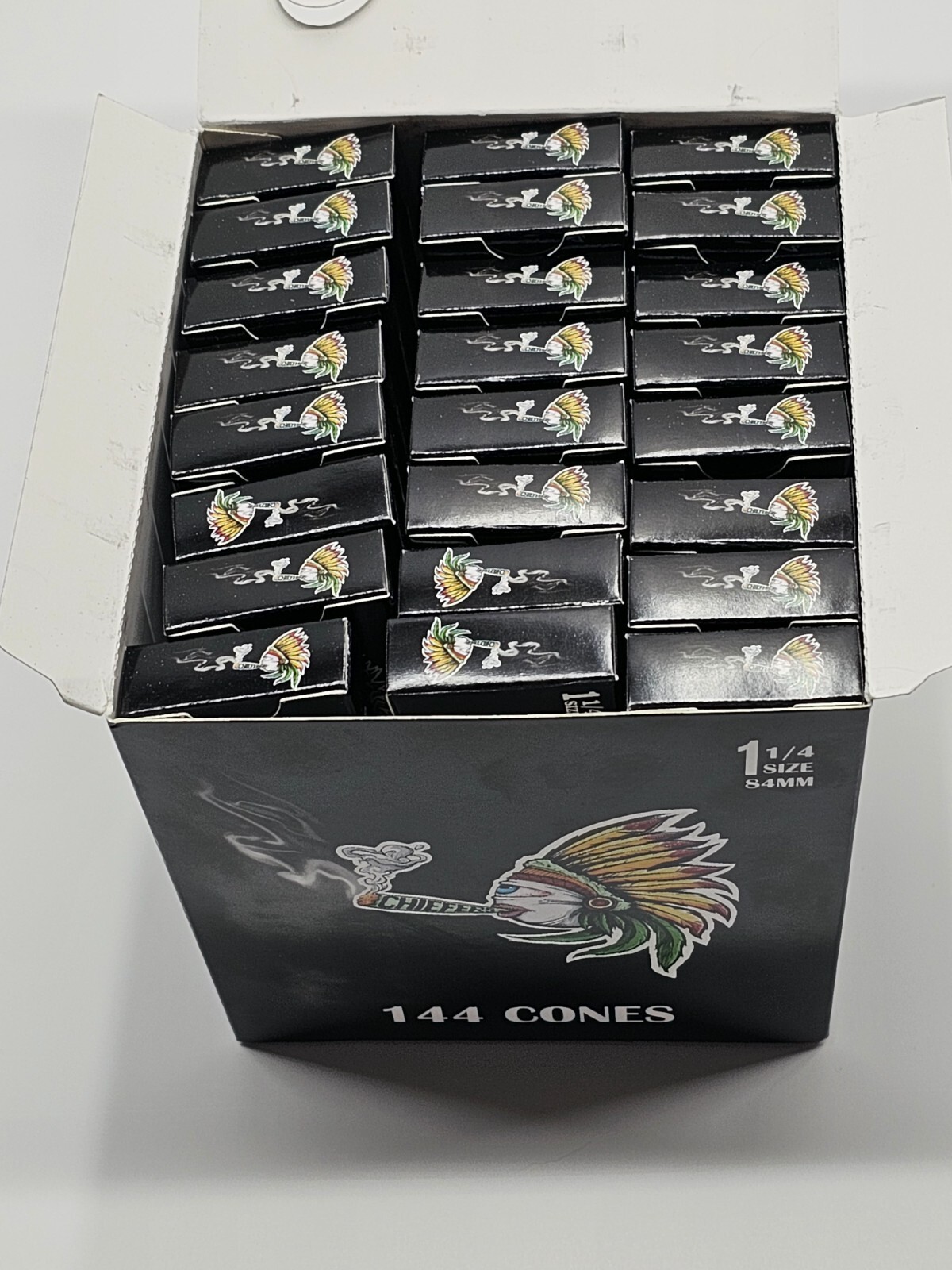 Chiefer's Pre-Rolled Cones 1 1/4 (PRIVATE LABEL) 24 Packs of 6 each (144 )