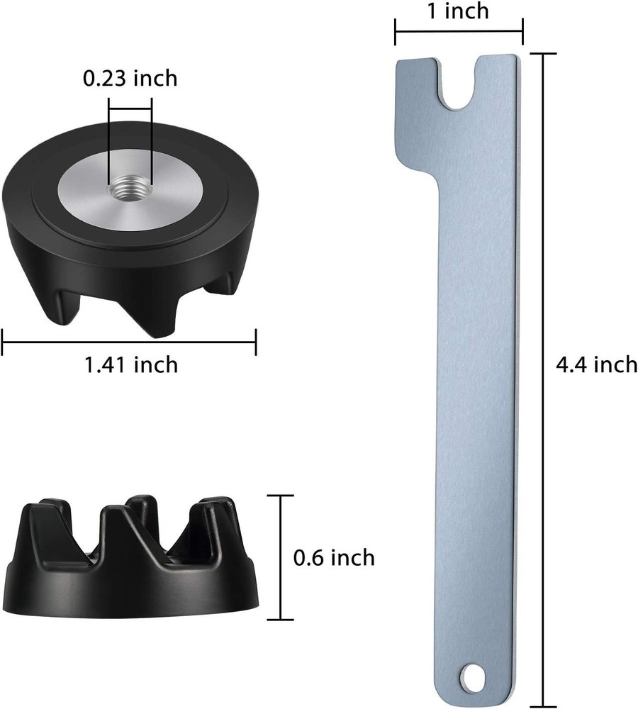 Mudder 5-Pack Blender Coupler Replacement for KitchenAid WP9704230 + Wrench