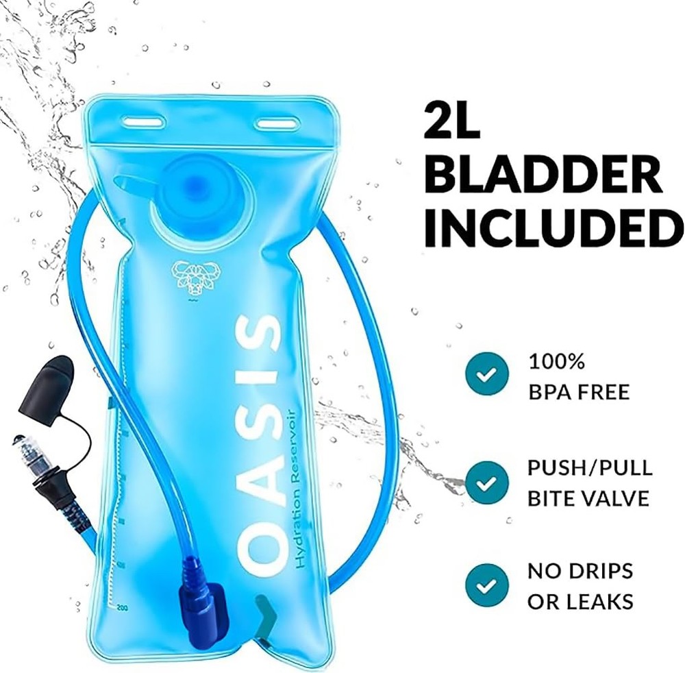 Road Runner Hydration Backpack – Lightweight Water Backpack with 2L Bladder -...