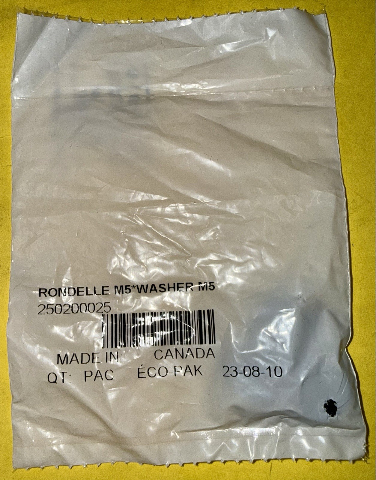 BRP OEM SkiDoo washer m5 250200025 (pk of 5) new