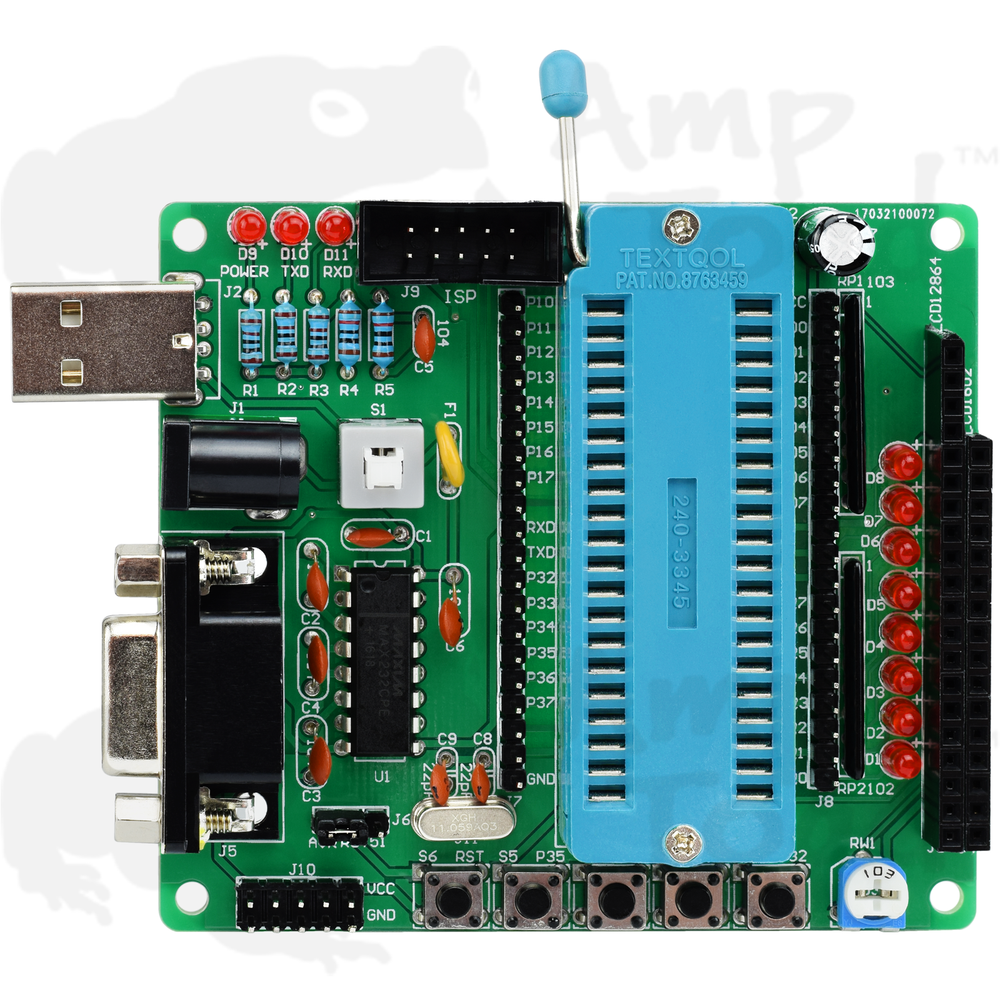 C51 and AVR MCU Development Board for Atmel and STC MCUs