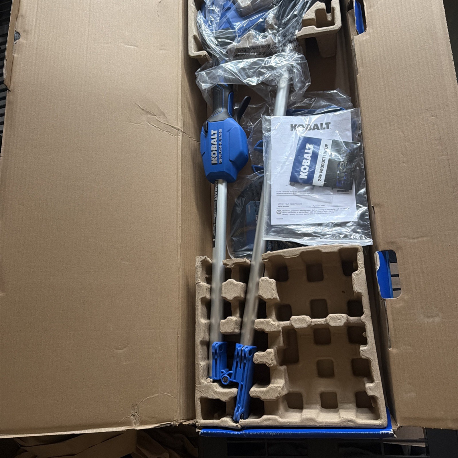 KOBALT 24V 24Volt Brushless String Trimmer KST 2224B-03 - Tool Only