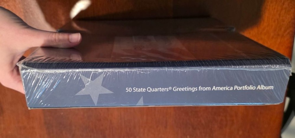 50 State Quarters Greetings America Stamp Portfolio ALBUM ONLY