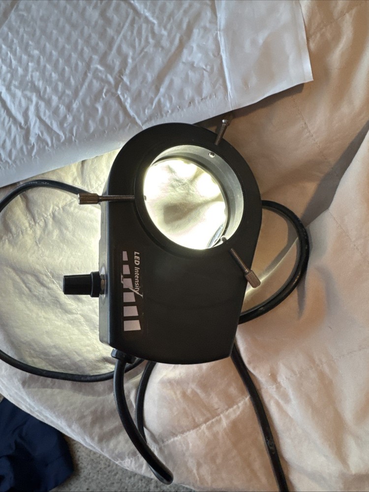 Micro-Lite LED LV2000-B Ring Illuminator Microscope Light O.C. White Scope