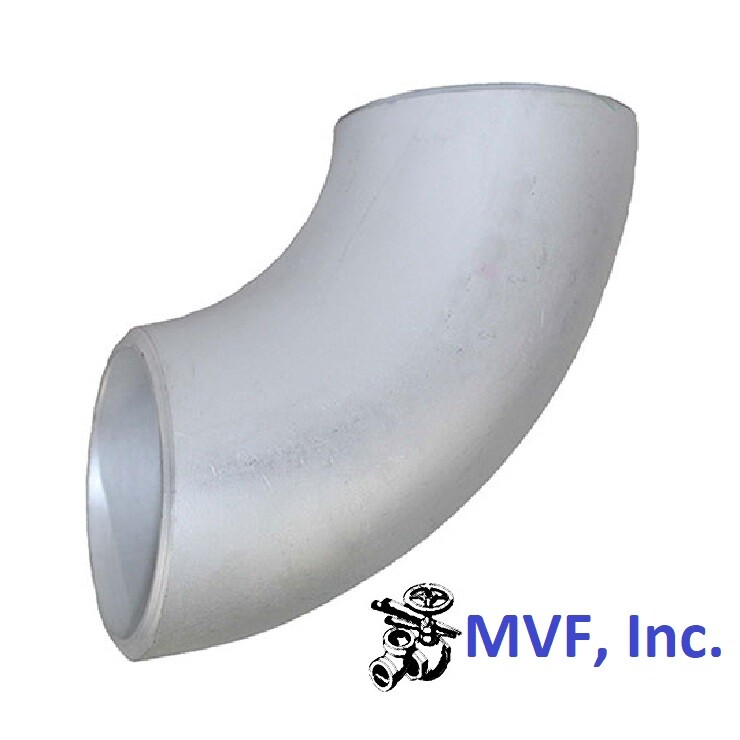 2" S/40 Long Radius 90º Elbow, BW, Aluminum 6061-T6 Pipe Fitting AL010911