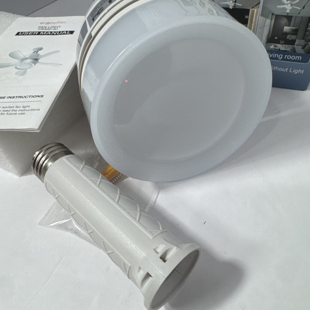 Eonini fan light Add a ceiling fan anywhere (open box return) TESTED 100%.