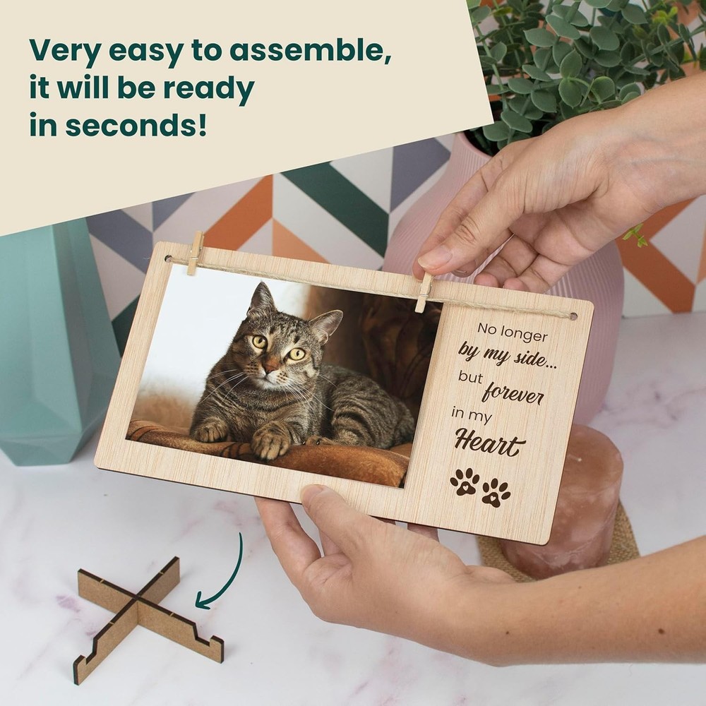 Rustic 4x6 Pet Memorial Picture Frame - Cherish Your Pet's Memory Elegantly