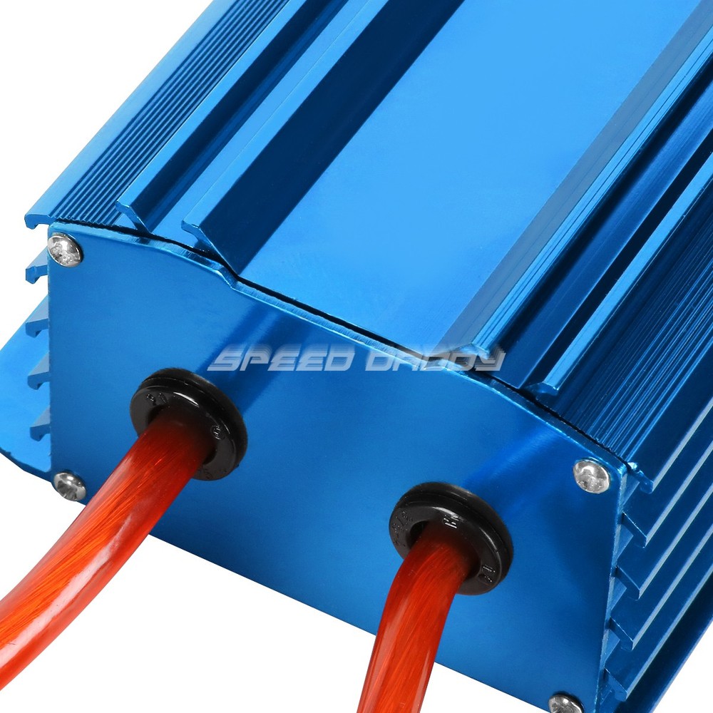 HIGH EFFICIENCY UNIVERSAL CAR BATTERY VOLTAGE STABILIZER REGULATOR+CABLE BLUE