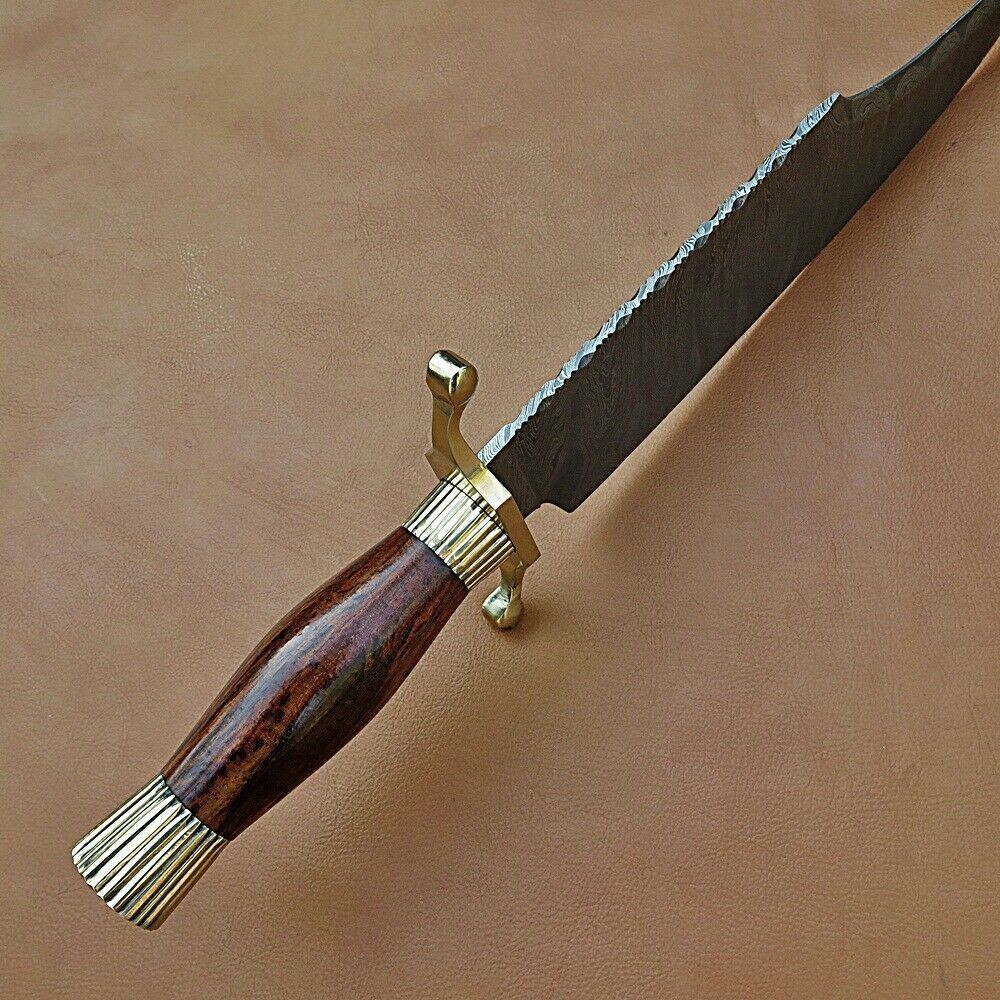 DAMASCUS STEEL HANDE MADE BOWIE KNIFE ......