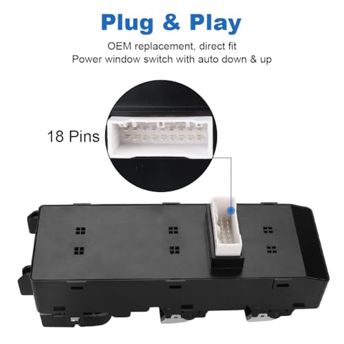 Automatic Power Master Window Switch Compatible with Kia Optima 1.6L 2.0L 2.4L