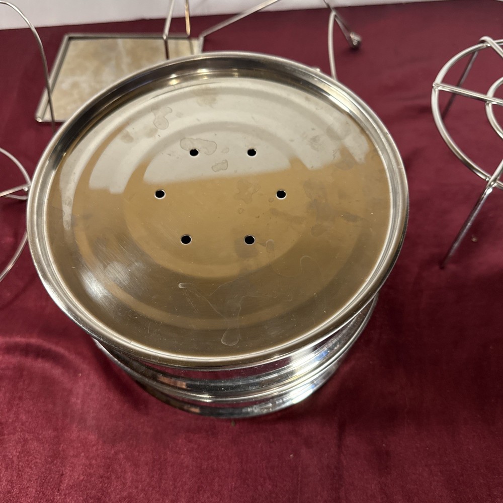 Stackable Steamer Insert Pans with Sling AS IS - Get What You See
