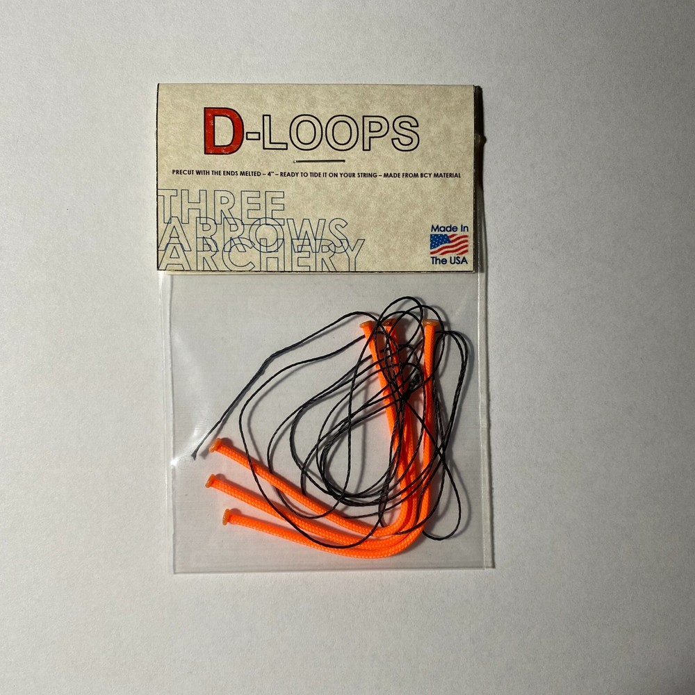 Three Arrows Archery - Release Nock D Loop Bowstring BCY #24. Made in USA