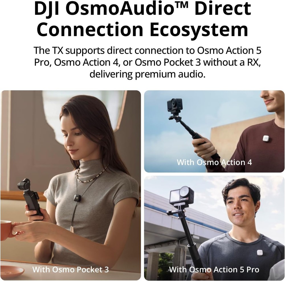 DJI Mic Mini Transmitter Infinity - Ultra-Light Wireless Microphone System