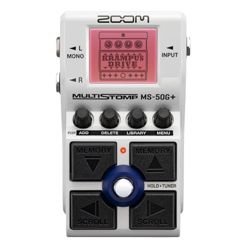 Zoom MS-50G+ MultiStomp Guitar Effects Pedal  Single Stompbox  100 effects