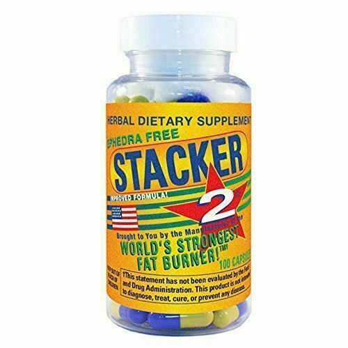 Stacker Two Fat Burner Weight Loss and Energy Supplement - 100 Capsules