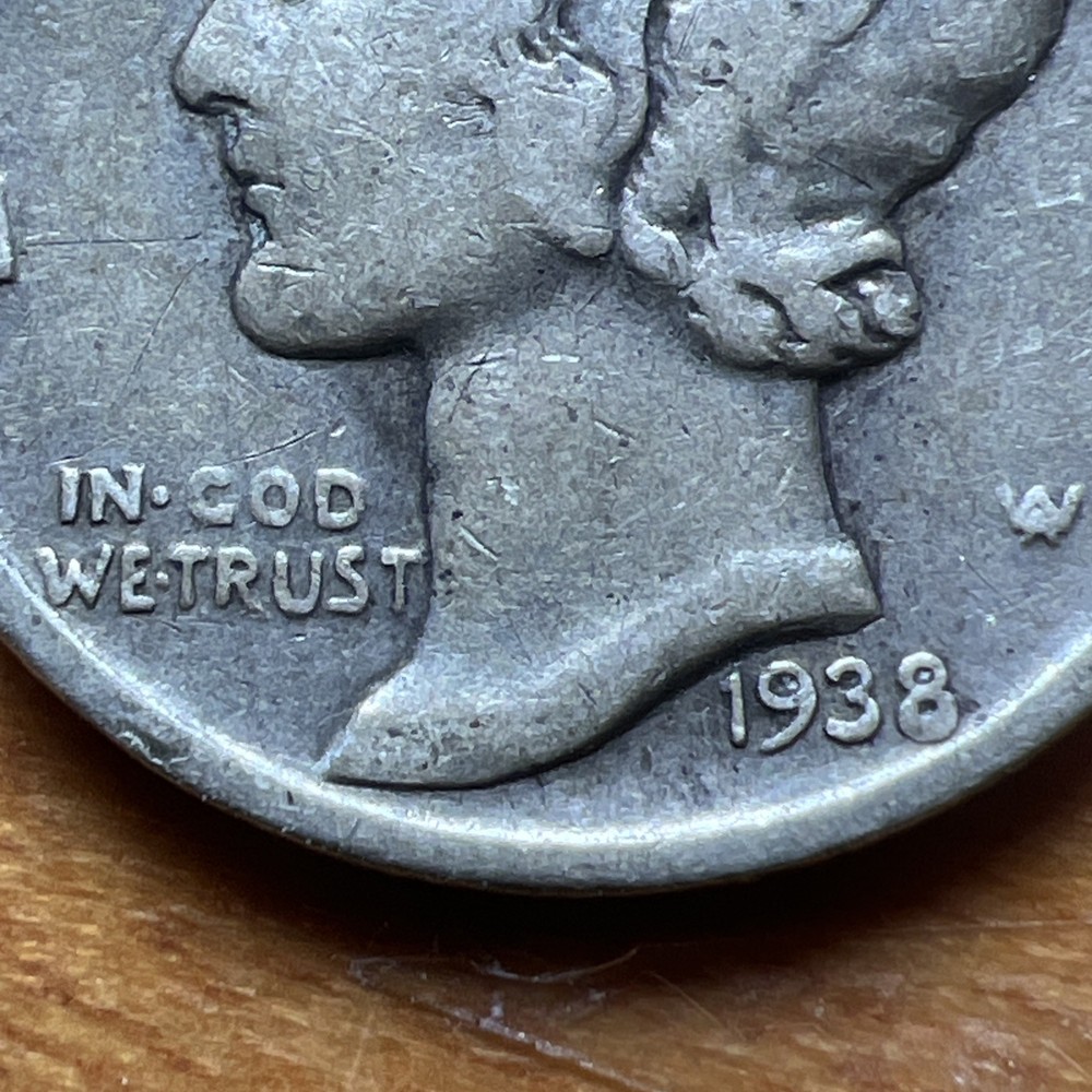 1938 D MERCURY DIME! Nice Better Date 5.5 Million