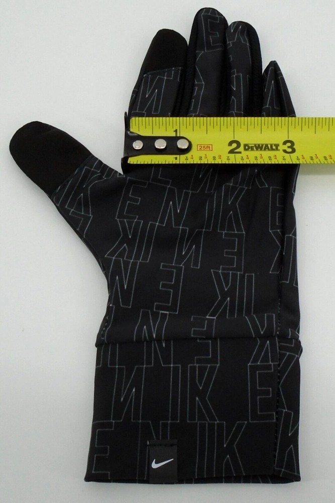 Nike Lightweight Tech Gloves Women's Medium Black/White/Silver