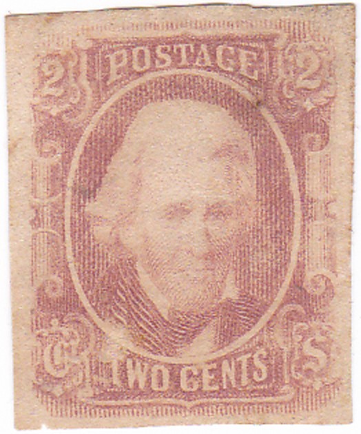 Confederate #8 TWO CENT "Red Jack" Stamp