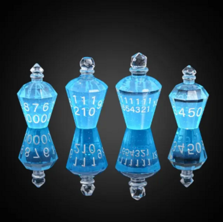 💙💙 Mana Potion DnD Dice Set | Dungeons and Dragons | 7 Dice RPG