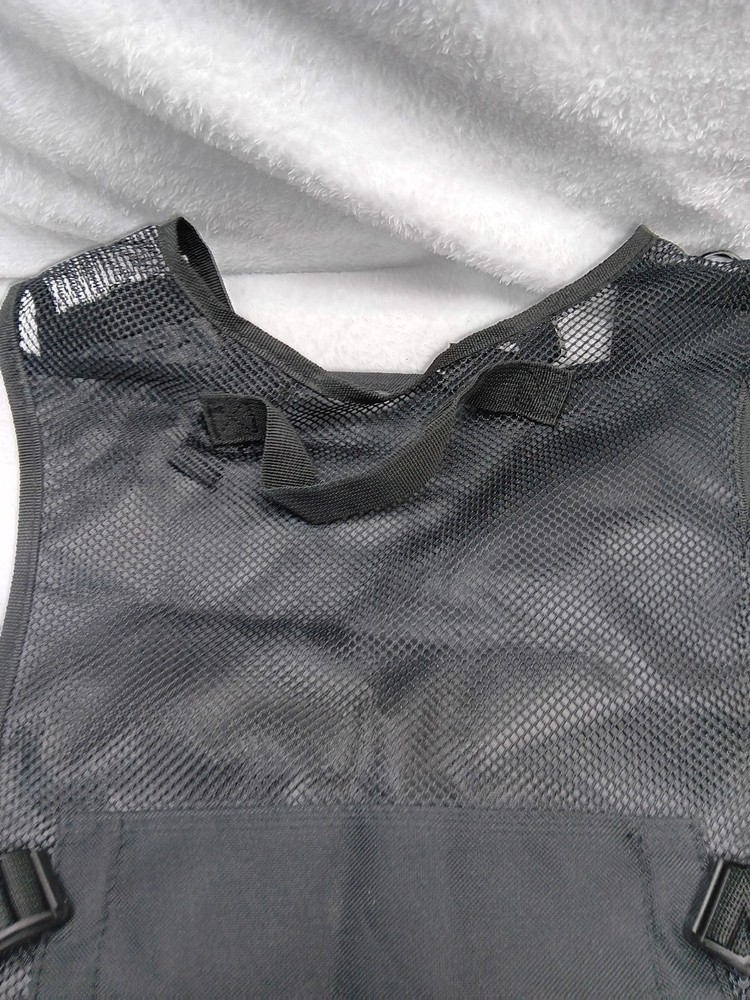 Crosman Elite Black Tactical Vest multiple pockets adjustable Small