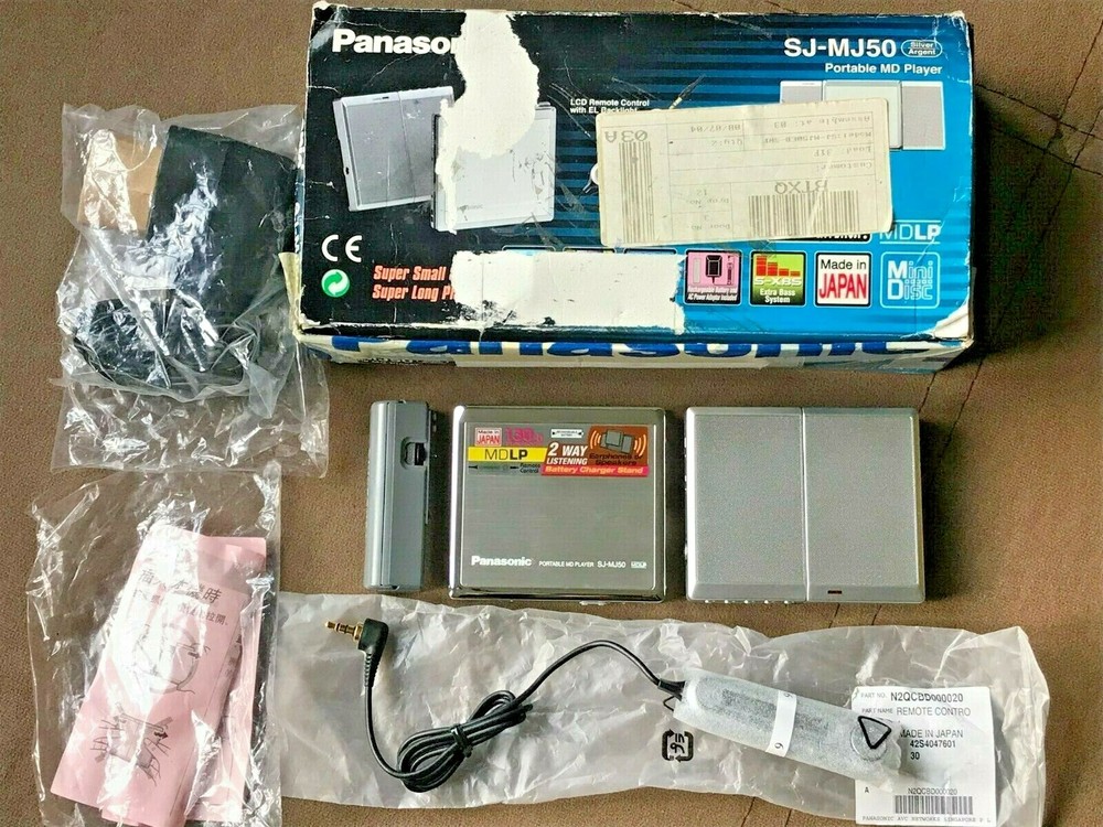 Panasonic SJ-MJ50 Portable MD Player Silver