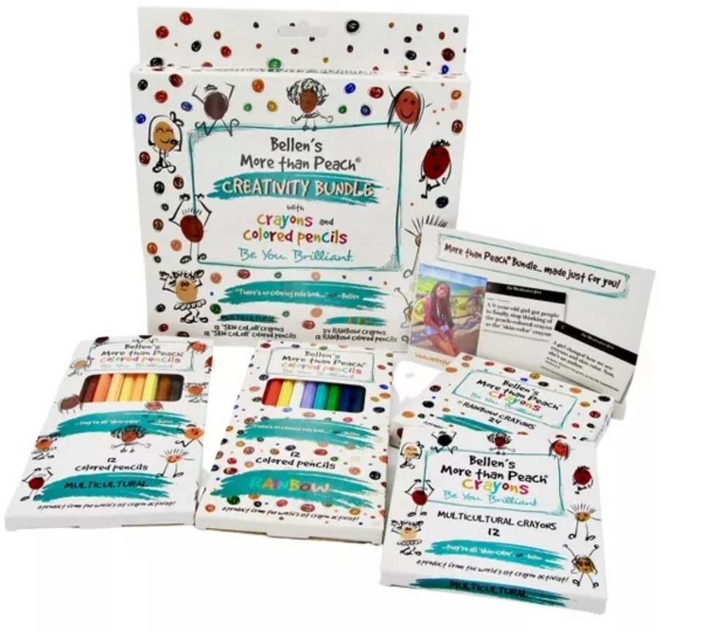 Bellen's More Than Peach Creativity Bundle with Colored Pencils & Crayons