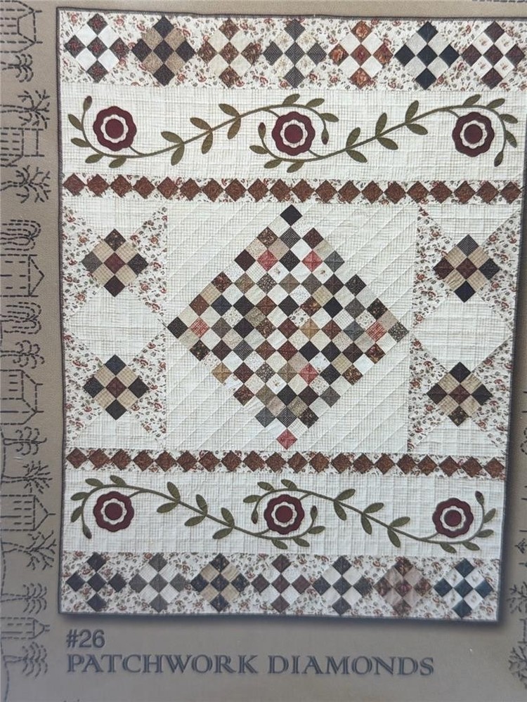 THE CITY STITCHER Quilt Pattern - #26 - PATCHWORK DIAMONDS