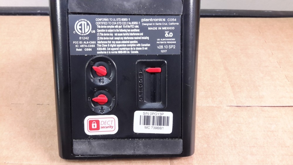 Plantronics C054 Wireless Headset System-SEVERAL AVAILABLE