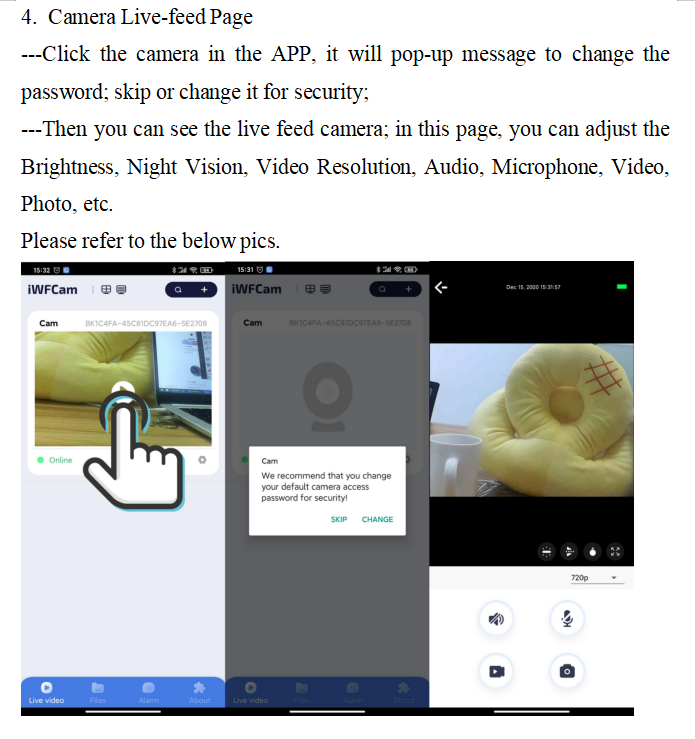 Mini App WiFi Hidden Camera 4K Motion Detection Night Vision Home Security Cam