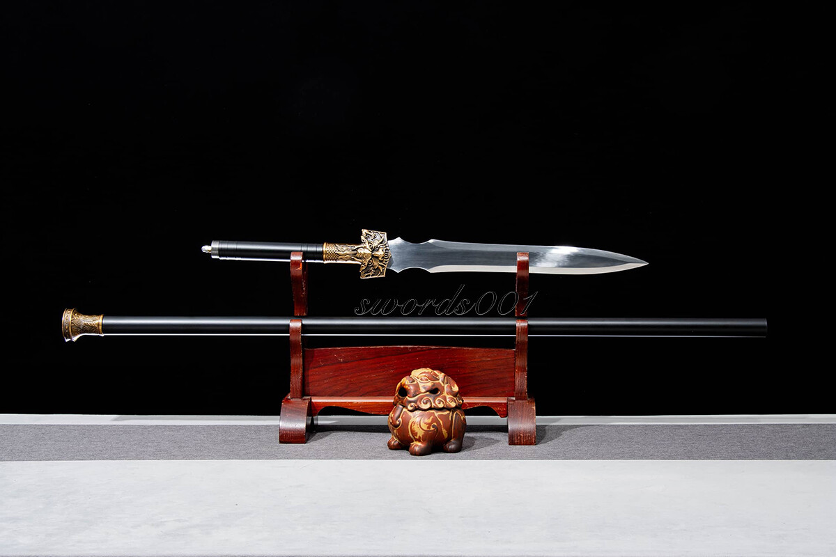 67'' Hunting Sharp High Manganese Steel Spear Head Blade Sword Long Steel Handle