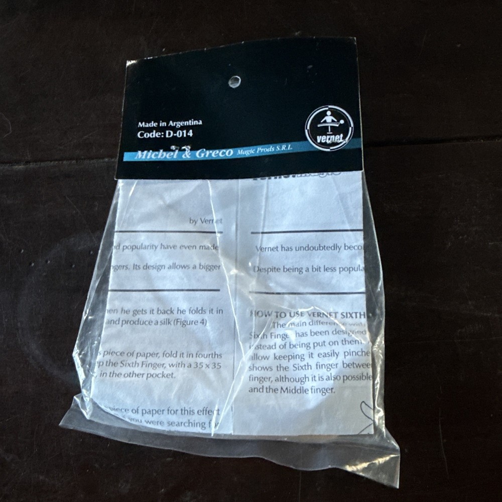 MAGIC - Vernet - Sixth Finger size NORMAL -NEW