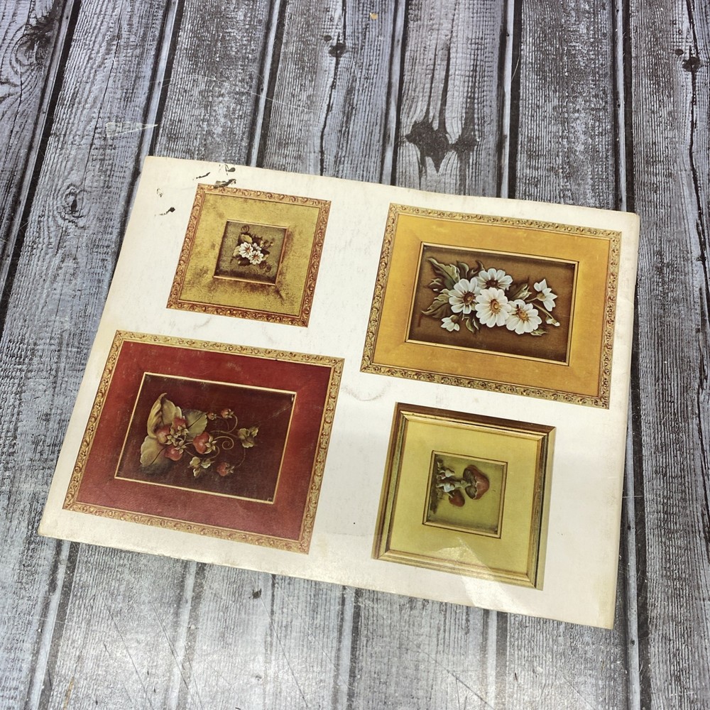 Dimensional Glass Painting Project Instruction 1971 Art Tutorial Pattern Book