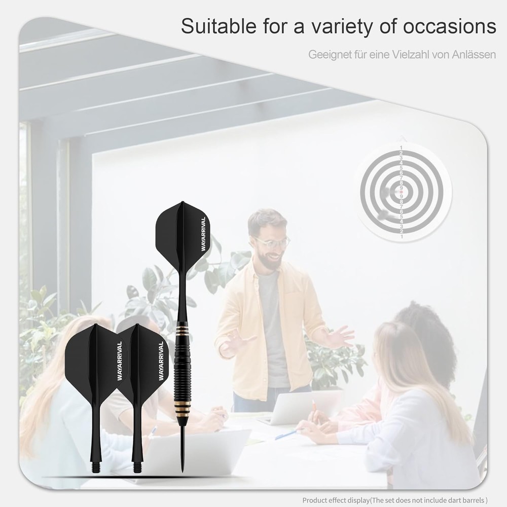 Effortless Setup Dart Flights - Universal 2BA Fit with Lightweight Stability
