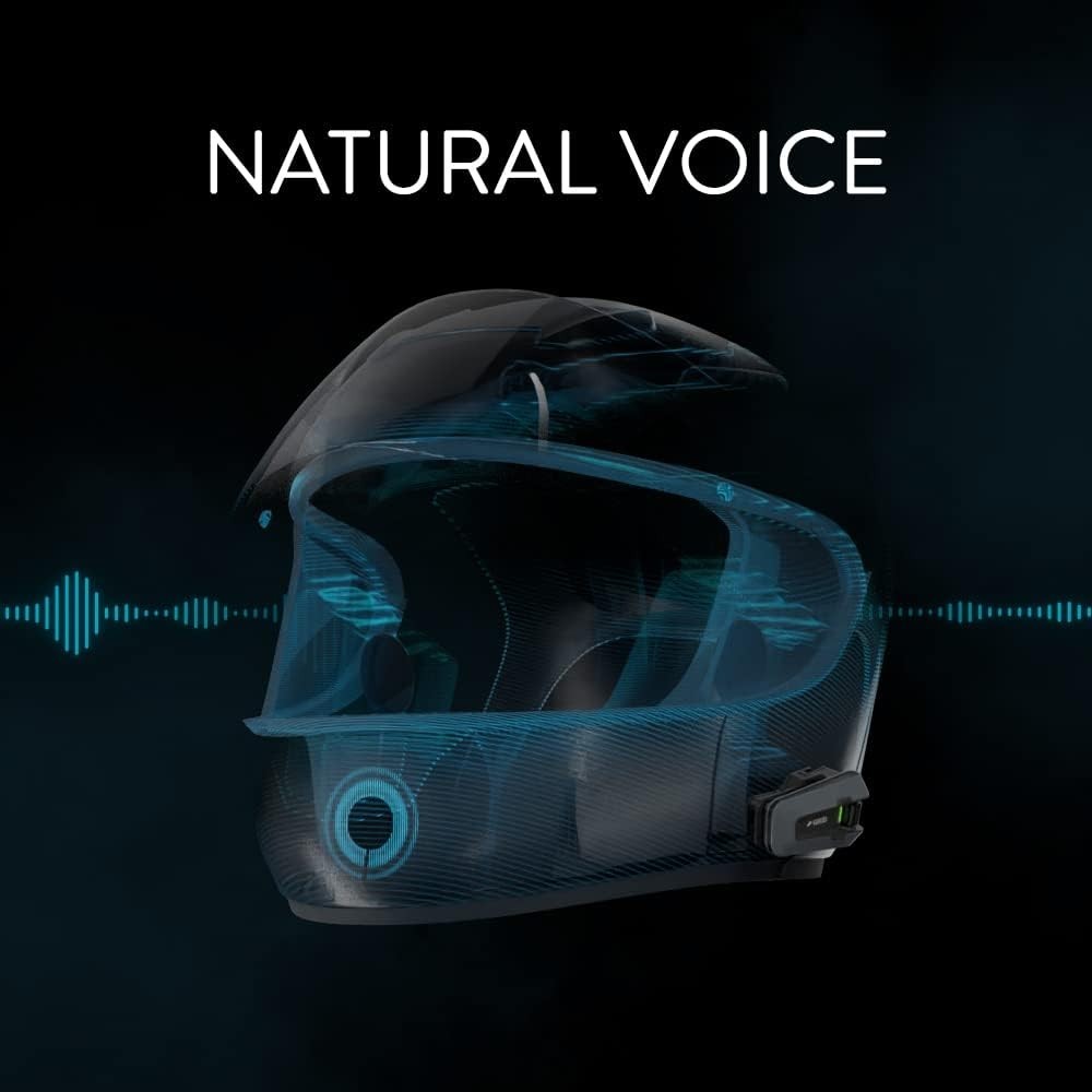 PACKTALK Edge Motorcycle Bluetooth Communication System Headset Intercom - Si...