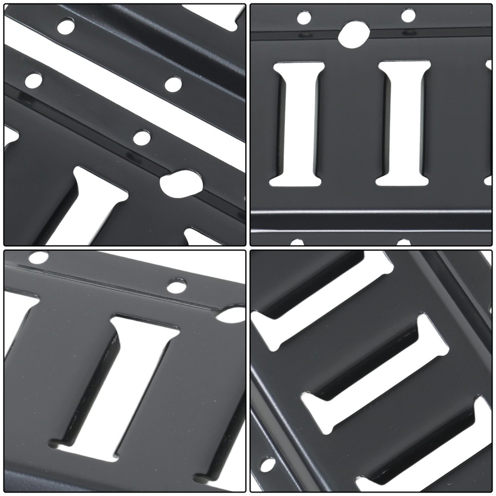 Labwork 8 Pack 4' E Track Tie Down Rail For Garages Vans Galvanized Steel Black